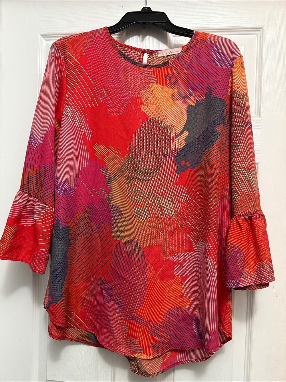 Ces Femme Multi-Color Abstract Print Blouse